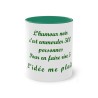 Mug l'humour noir couleur vert foncé
