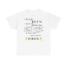 Tshirt on doit tous croire blanc