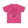Tshirt on doit tous croire fuchsia