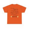 Tshirt on doit tous croire orange