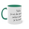 Mug parfois je vois des gens vert foncé