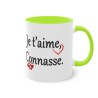 Mug je t'aime, Connasse. vert clair