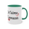 Mug je t'aime, Connasse. vert foncé