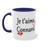 Mug je t'aime connard bleu foncé