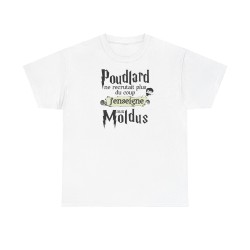 T-shirt Poudlard ne recrutait plus blanc