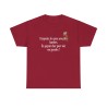 T-shirt respectez les gens avec des lunettes rouge cardinal