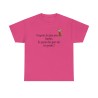 T-shirt respectez les gens avec des lunettes fuchsia