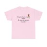 T-shirt respectez les gens avec des lunettes rose