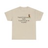 T-shirt respectez les gens avec des lunettes sable