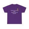 T-shirt respectez les gens avec des lunettes violet