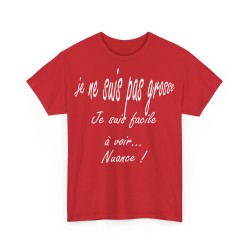 Je ne suis pas gros(se) je suis facile à voir - T-shirt humour unisexe -