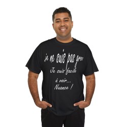 Je ne suis pas gros(se) je suis facile à voir - T-shirt humour unisexe -