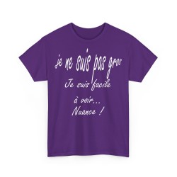 Je ne suis pas gros(se) je suis facile à voir - T-shirt humour unisexe -