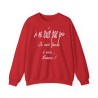 Sweat je ne suis pas grosse rouge