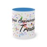 Mug Joyeux anniversaire Trouduc bleu ciel