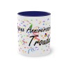 Mug Joyeux anniversaire Trouduc bleu foncé