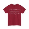 T-shirt j'ai le regret de vous annoncer rouge cardinal