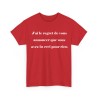 T-shirt j'ai le regret de vous annoncer rouge