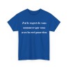 T-shirt j'ai le regret de vous annoncer bleu