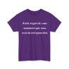 T-shirt j'ai le regret de vous annoncer violet