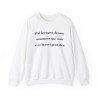 sweat j'ai le regret de vous annoncer blanc