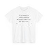 T-shirt je ne veux pas finir blanc