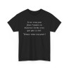 T-shirt je ne veux pas finir noir
