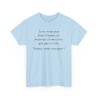 T-shirt je ne veux pas finir bleu