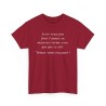 T-shirt je ne veux pas finir cardinal