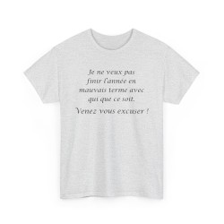 T-shirt je ne veux pas finir cendre