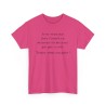 T-shirt je ne veux pas finir fuchsia