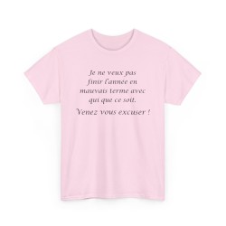 T-shirt je ne veux pas finir rose