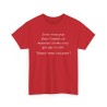 T-shirt je ne veux pas finir rouge