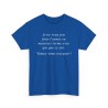 T-shirt je ne veux pas finir royal
