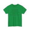 T-shirt je ne veux pas finir vert