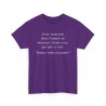 T-shirt je ne veux pas finir violet