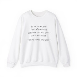 Sweat je ne veux pas finir blanc