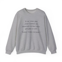 Sweat je ne veux pas finir gris
