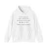 Hoodie je ne veux pas finir blanc