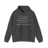 Hoodie je ne veux pas finir gris sombre