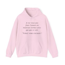 Hoodie je ne veux pas finir rose