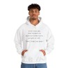 homme avec Hoodie je ne veux pas finir blanc