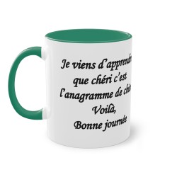 Mug je viens d'apprendre vert foncé