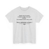 T-shirt cendre Jamais vous ne prenez l'initiative