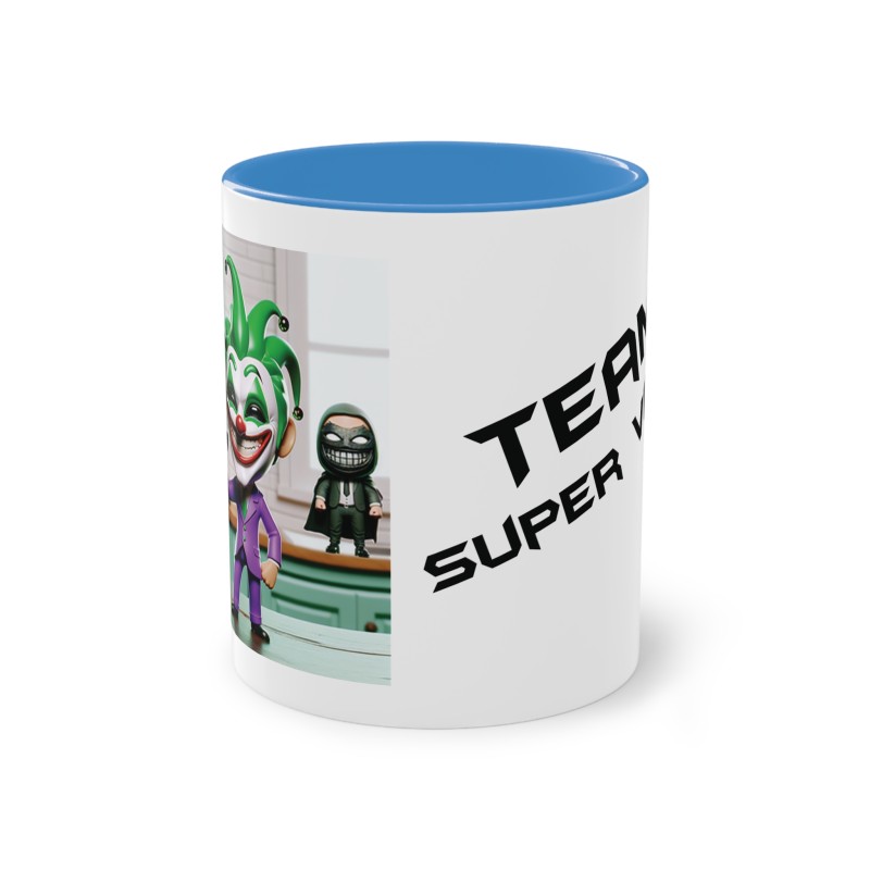 Mug Team Super Vilain IA Joker bleu clair