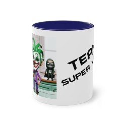 Mug Team Super Vilain IA Joker bleu foncé