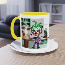 Mug Team Super Vilain IA Joker jaune