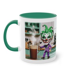 Mug Team Super Vilain IA Joker vert foncé