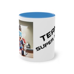 Mug Team Super hero IA Superman bleu clair