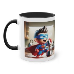 Mug Team Super hero IA Superman noir
